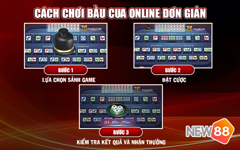 Cách chơi bầu cua online