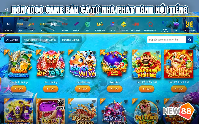 Kho game bắn cá New88