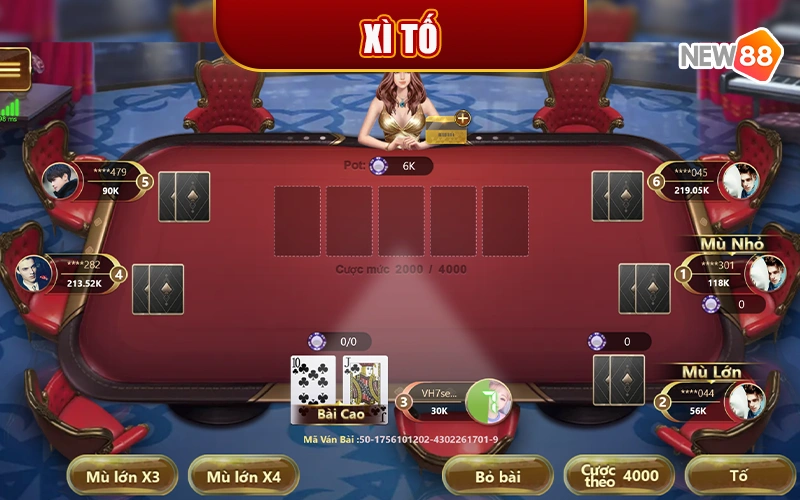 Xì tố - Game bài đổi thưởng New88 ăn khách