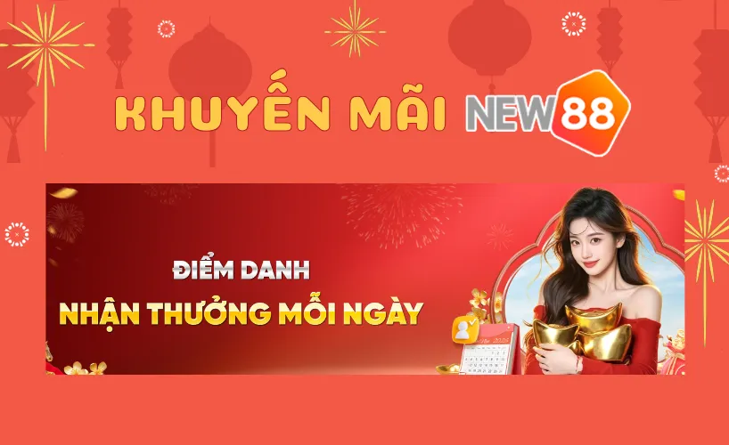Tổng quan khuyến mãi New88 – Điểm danh nhận thưởng mỗi ngày
